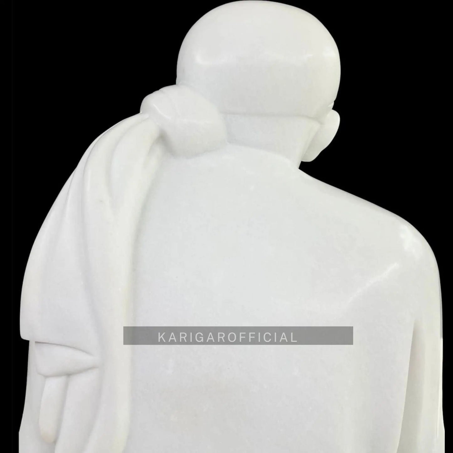 Sai baba Statue, white marble sai baba murti, Large 66 inches Sai baba idol, 5.5ft Selfless Hindu saint Idol, Shirdi Baba for Home Temple KARIGAROFFICIAL