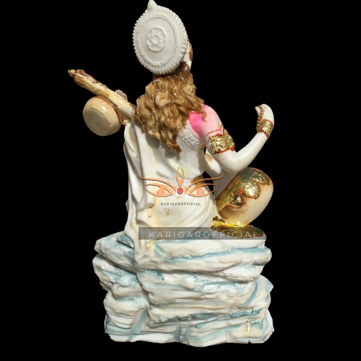 Saraswati Marble Statue 7 Inch – River Rock Murti