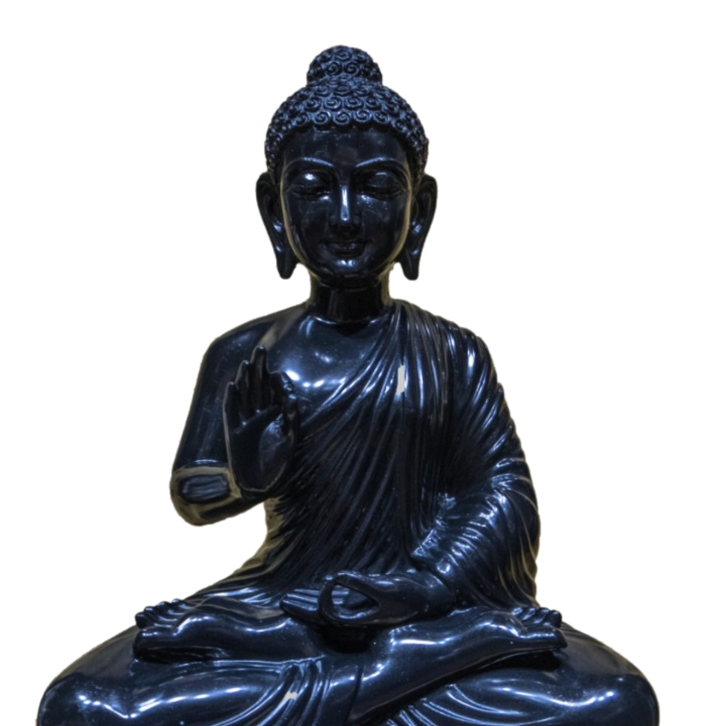 Black Marble Buddha statue 24'' Special Spiritual Gift For Yoga Studio