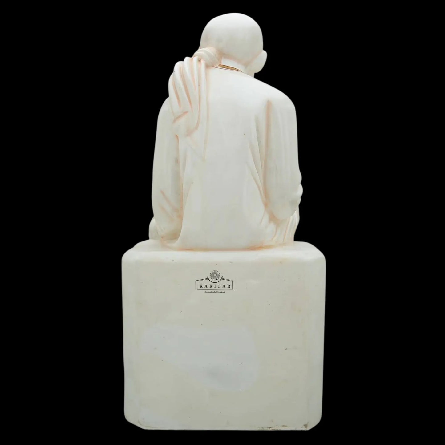 Sai baba Statue Large Marble Sai baba idol, divine statue, Sai baba figurine, Shirdi Sai Baba, Pure Marble Sai Baba Statue, Sri DattaGuru (15 inches) (18 inches) KARIGAROFFICIAL
