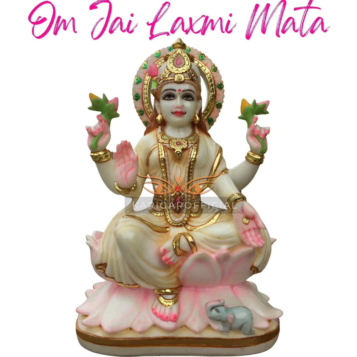 Collection of Lakshmi marble statues for wealth and prosperity
