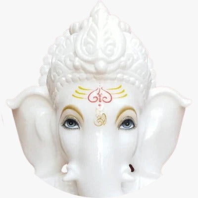 White Marble Ganesha Statues