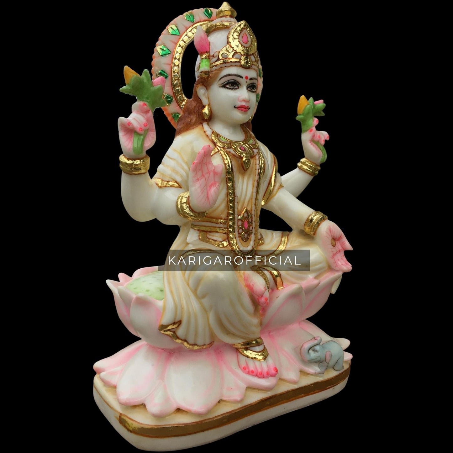 Lakshmi statue 12 inches Marble goddess Indian goddess Big Lakshmi Statue, Big Marble Figurine of Laxmi, goddess of wealth, Immortal nectar, Laxmi idol, Lakshmi sculpture Home decor Anniversary gifts