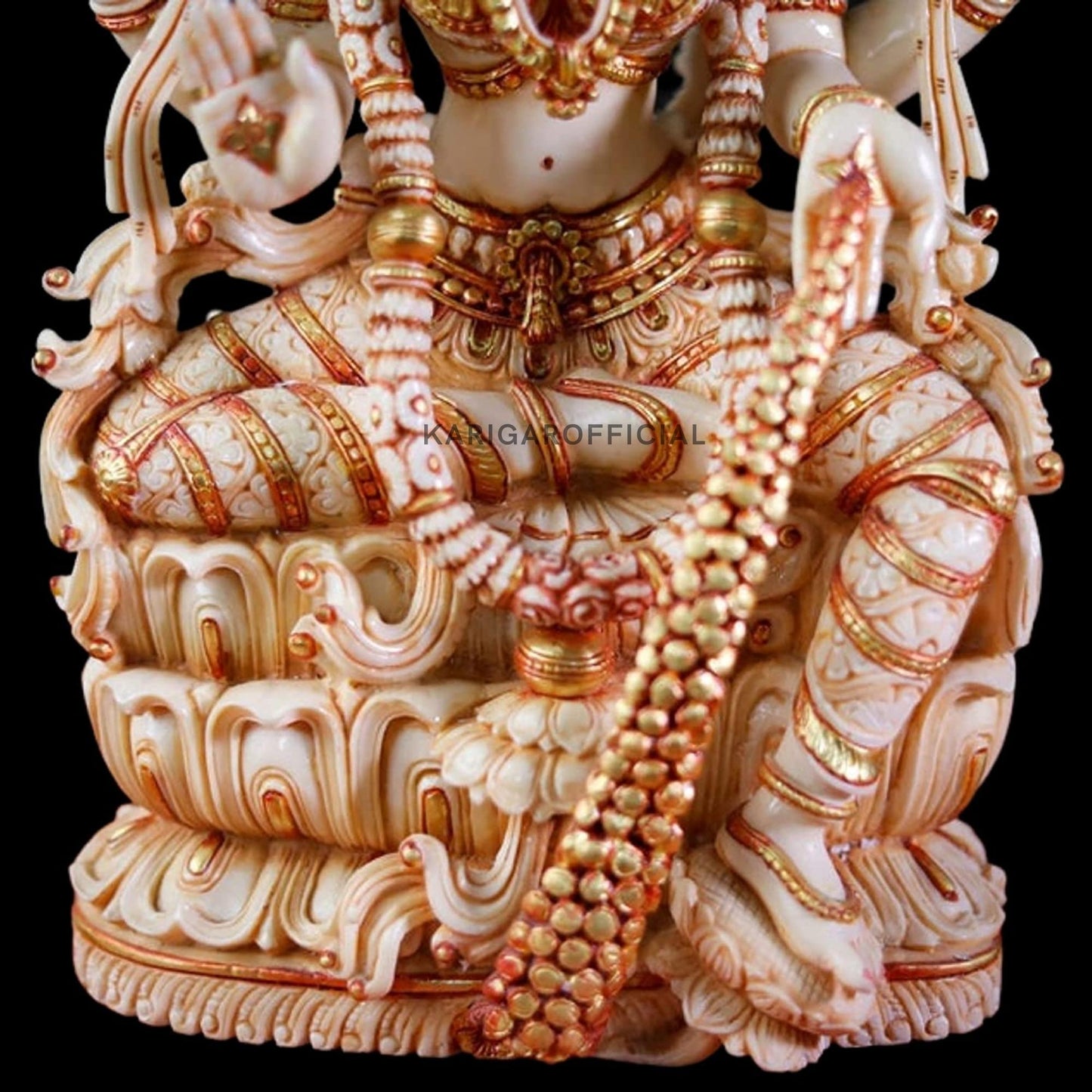 Lakshmi statue 15 inches Large Laxmi Murti Marble Indian goddess Lakshmi Idol Big Marble Figurine Laxmi Money goddess of wealth Laxmi idol Lakshmi Diwali Wedding Anniversary Gifts Home decor sculpture